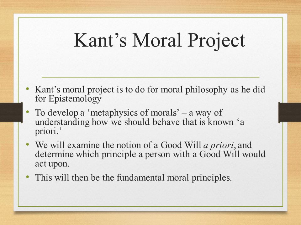Kants moral theory
